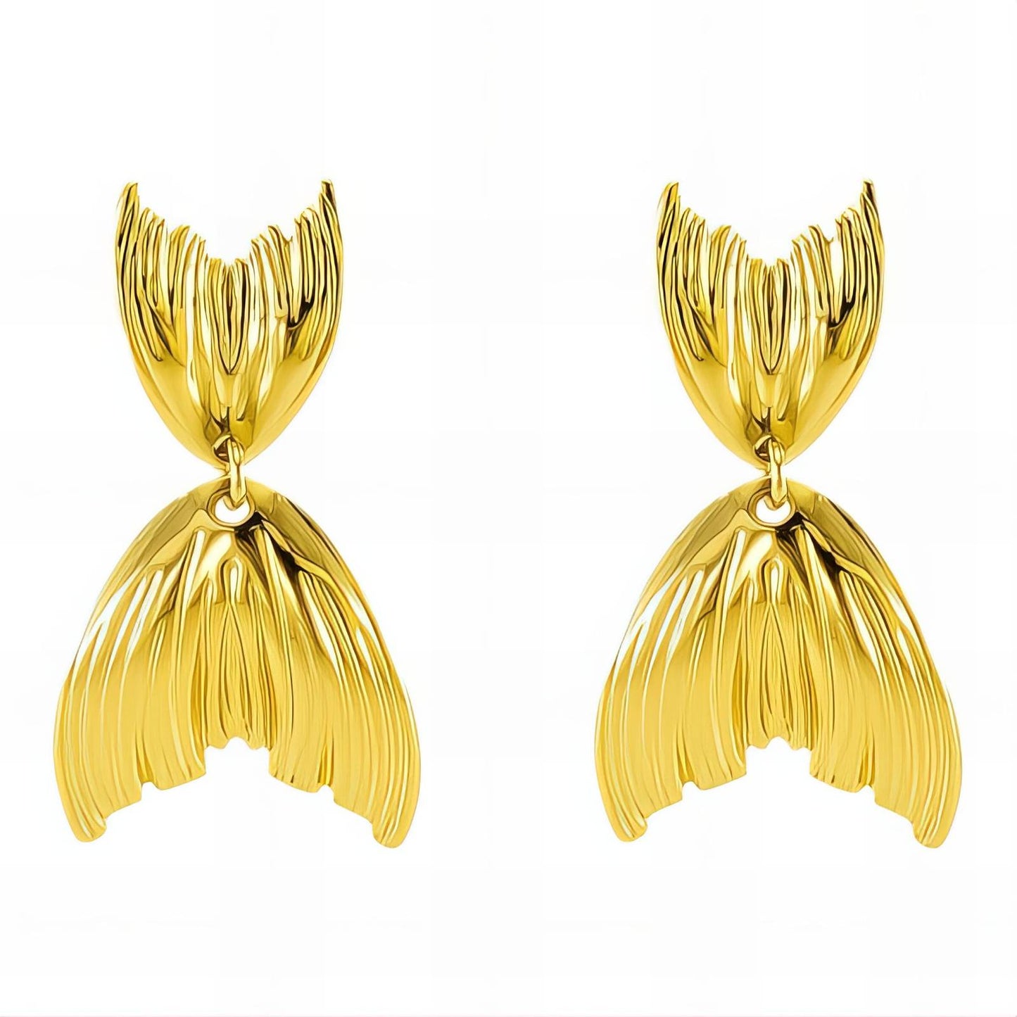 18K gold plated Stainless steel earrings,