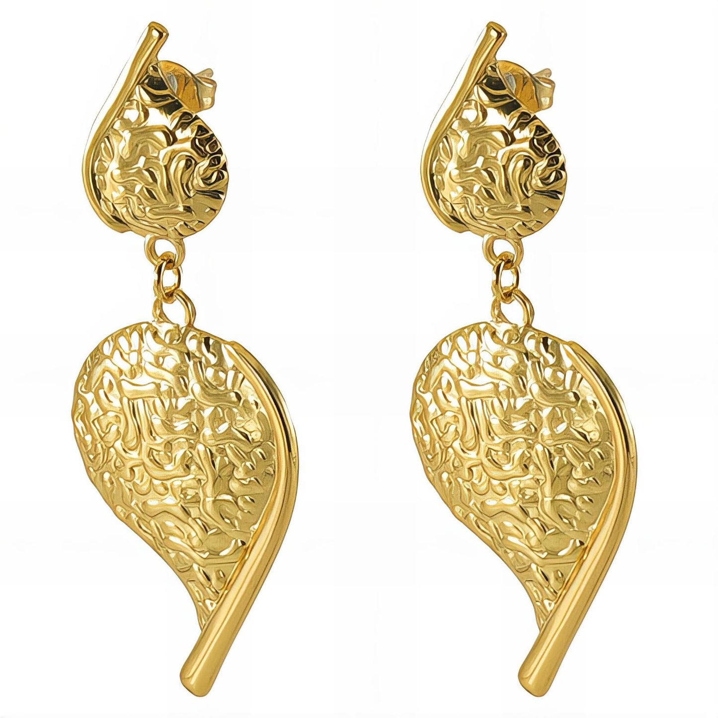 18K gold plated Stainless steel earrings,