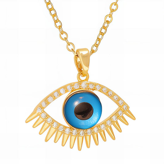 Mystic Evil Eye Charm in 18K Gold Plated Steel