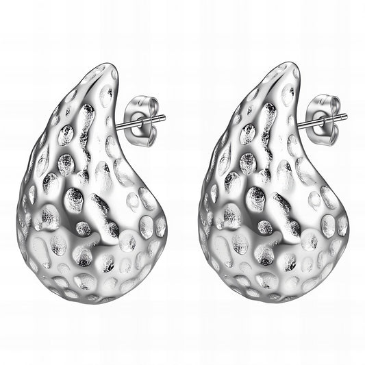 Stainless steel  Teardrops earrings,