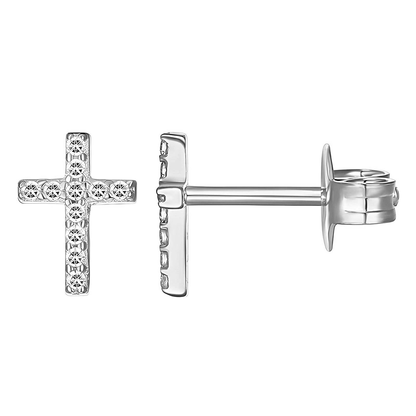 Stainless steel  Crosses earrings,