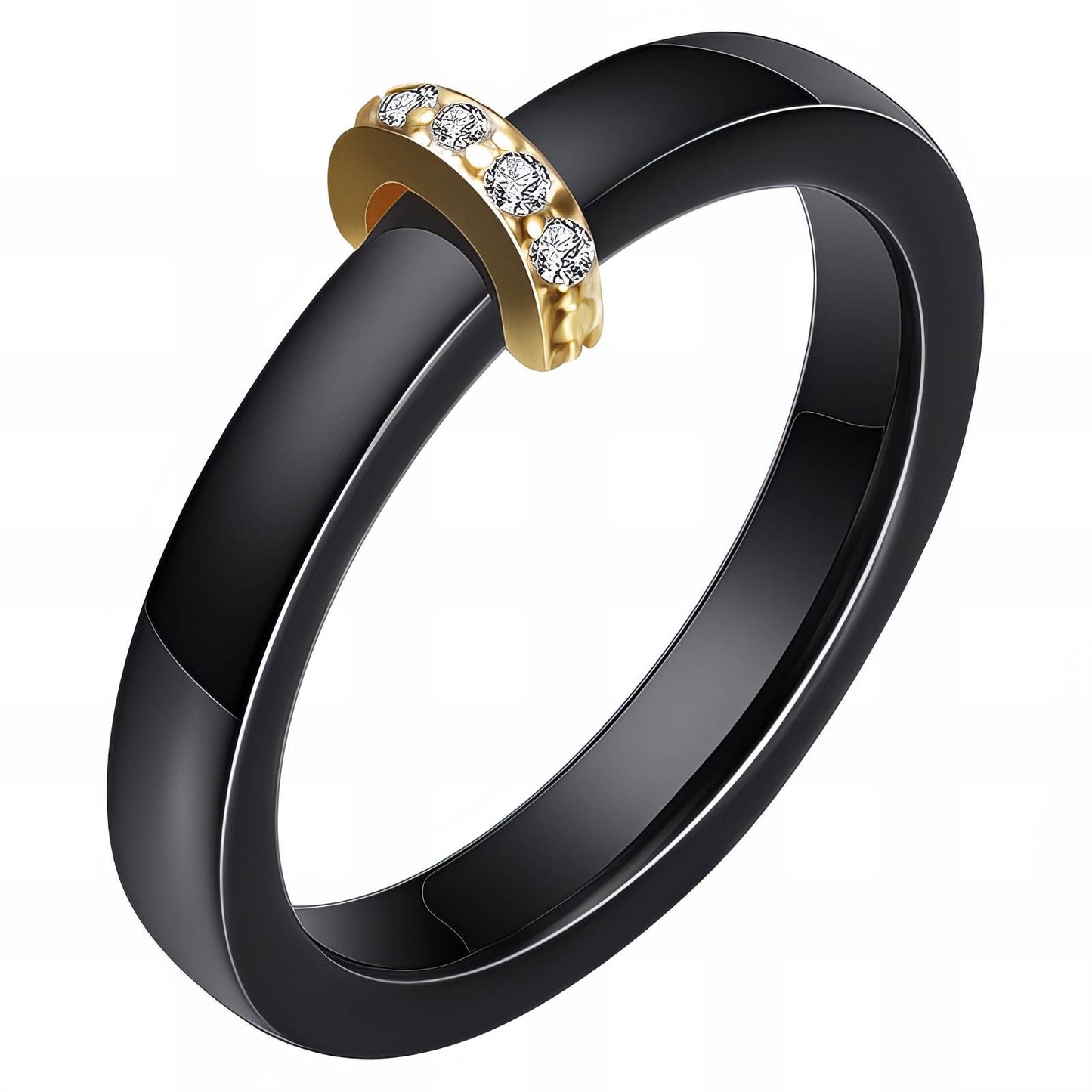 Contemporary Statement Band Ring in Stainless Steel