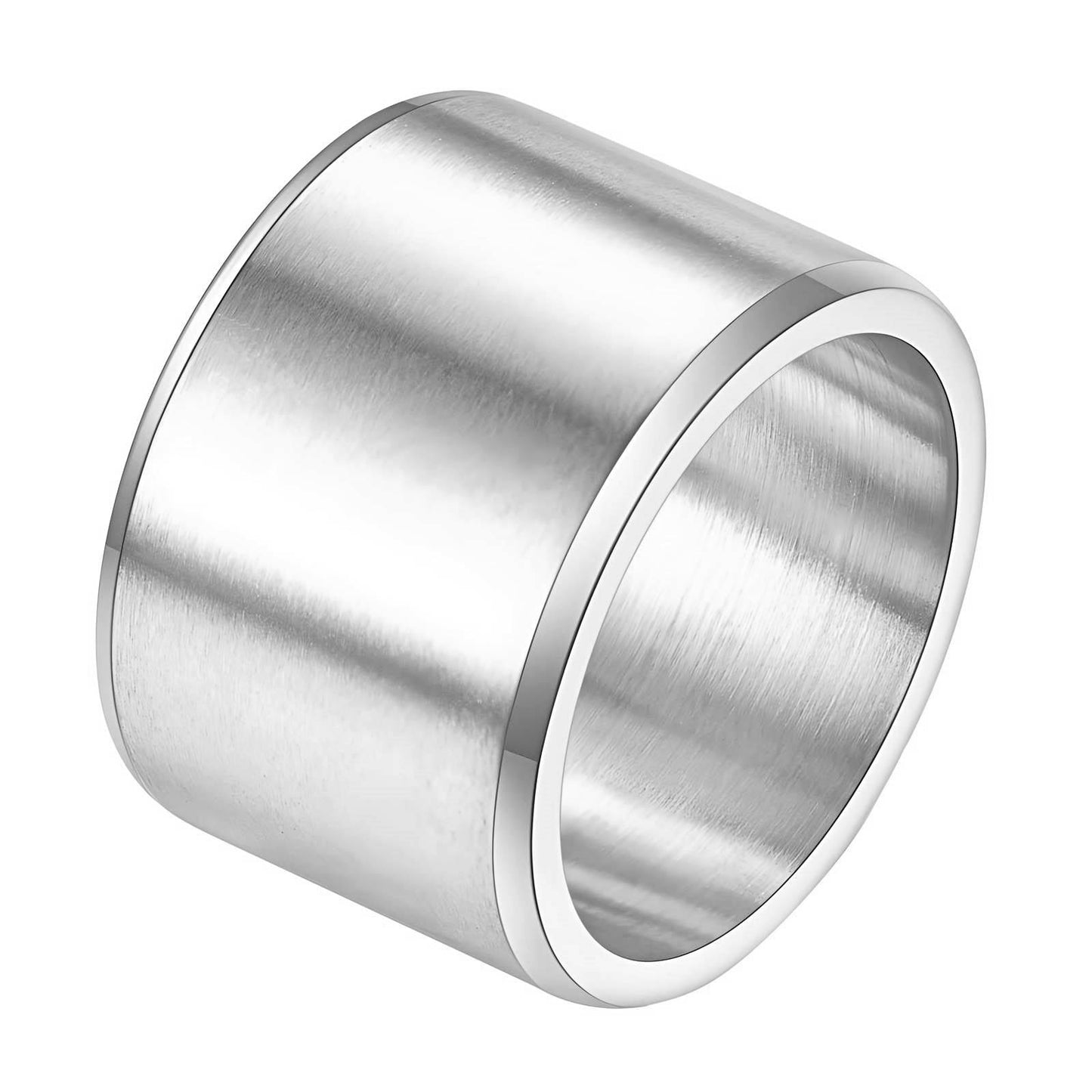 Modern Statement Band Ring in Stainless Steel