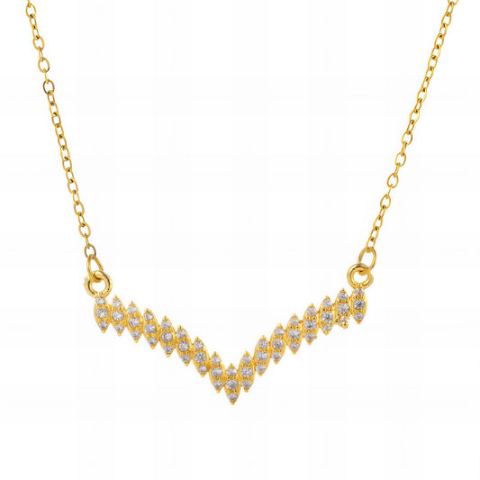 Contemporary Chain Necklace in 18K Gold Plated Steel