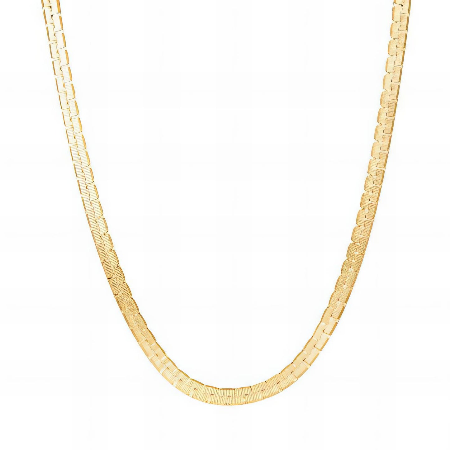 Classic Chain Necklace in 18K Gold Plated Steel