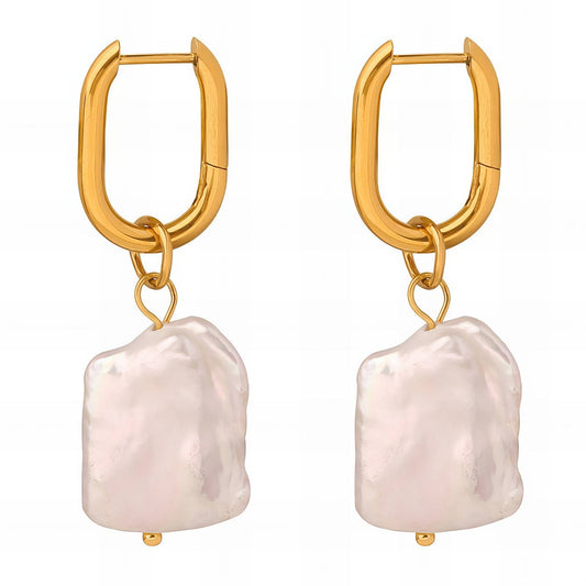 18K gold plated Stainless steel earrings,