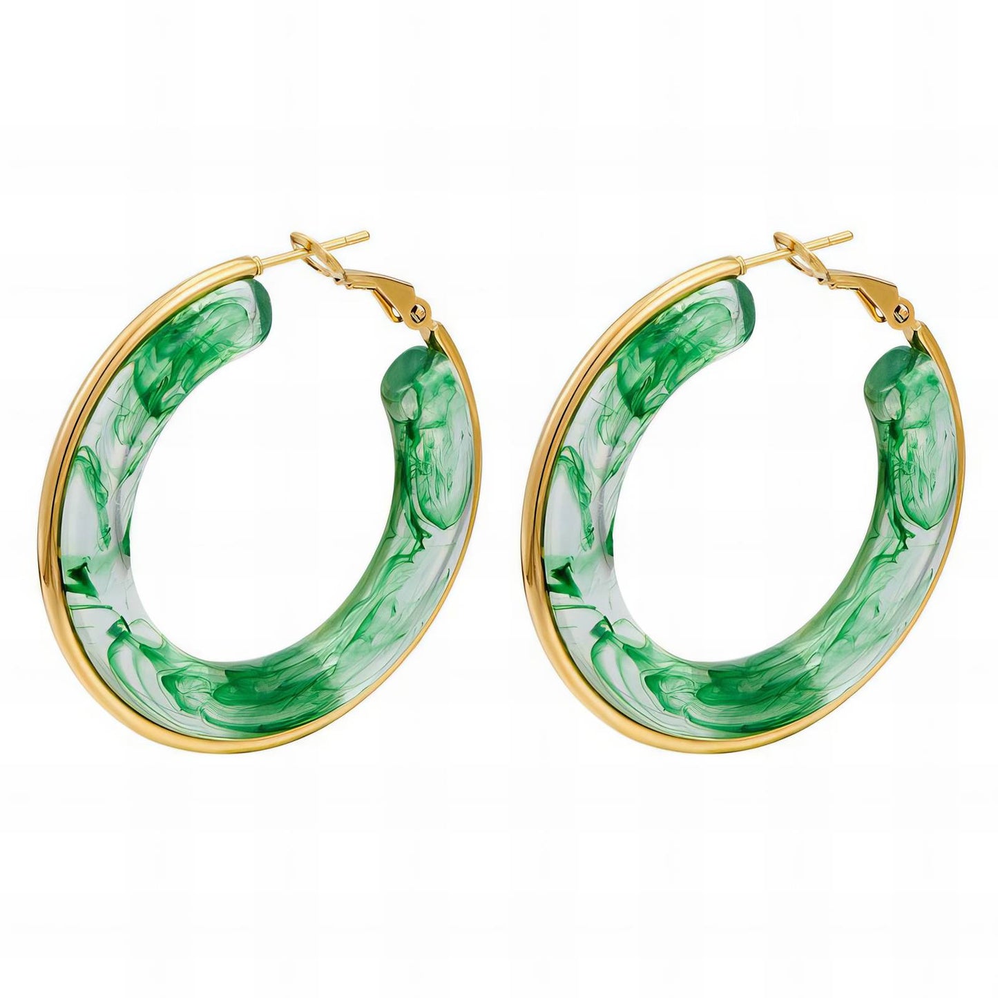 18K gold plated Stainless steel earrings,