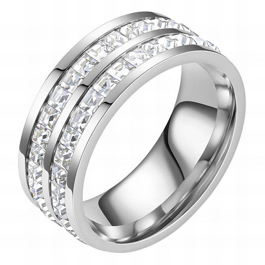 Modern Statement Band Ring in Stainless Steel