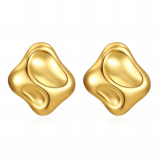 18K gold plated Stainless steel earrings,