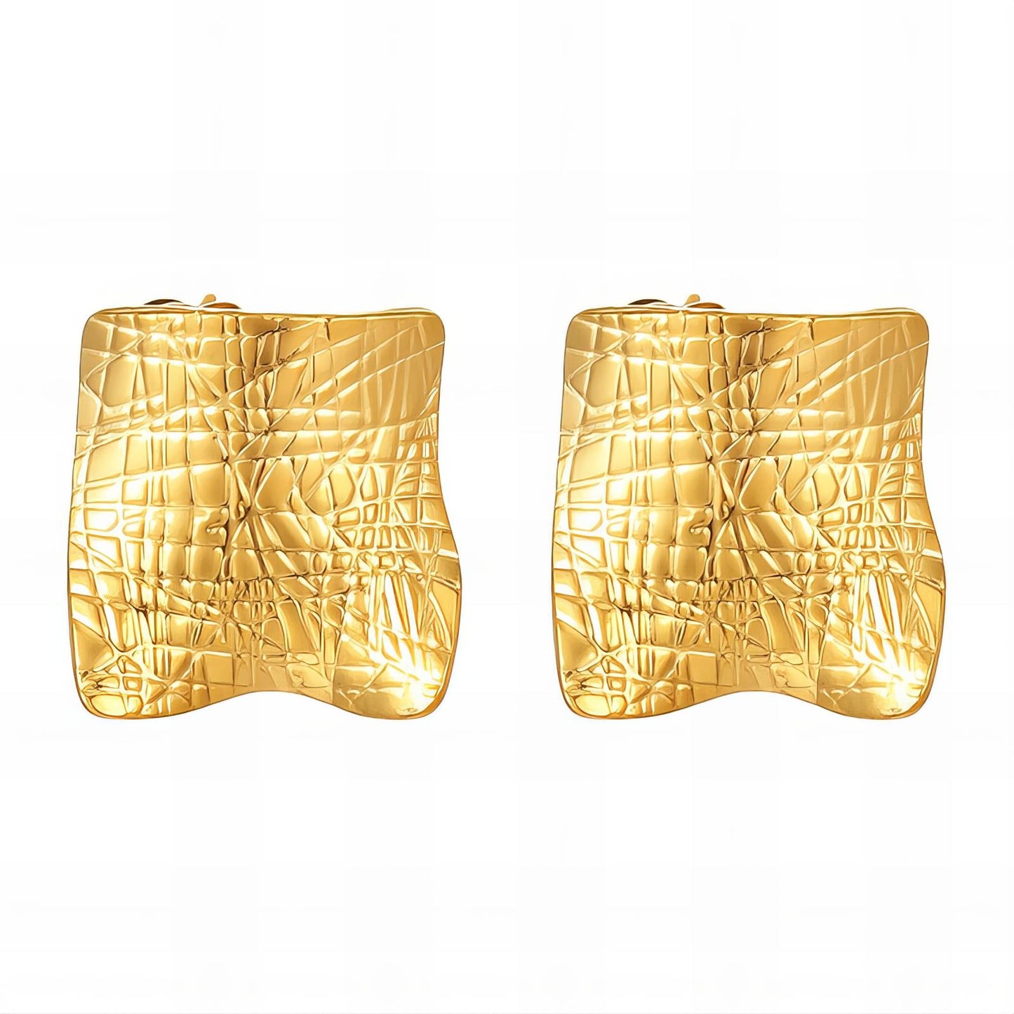 18K gold plated Stainless steel earrings,