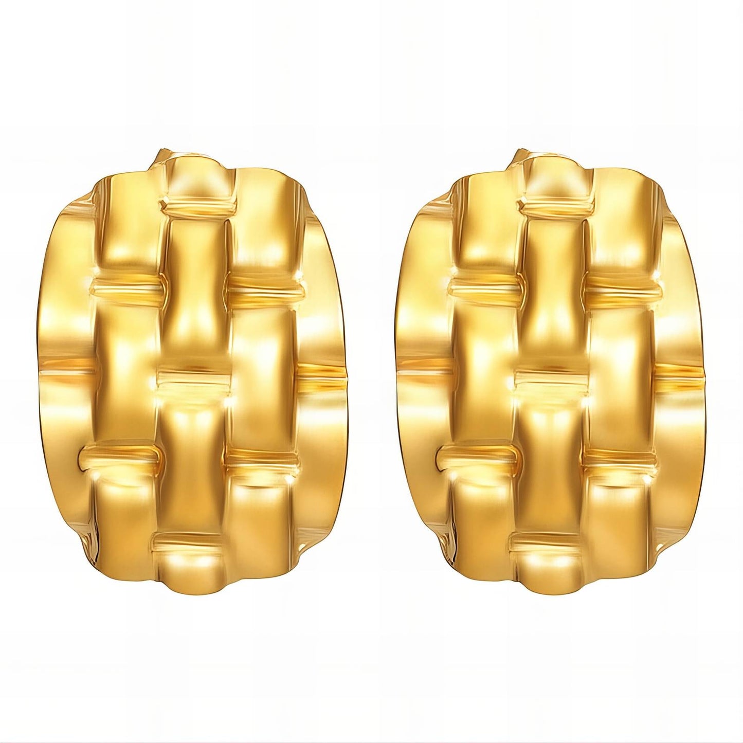 18K gold plated Stainless steel earrings,