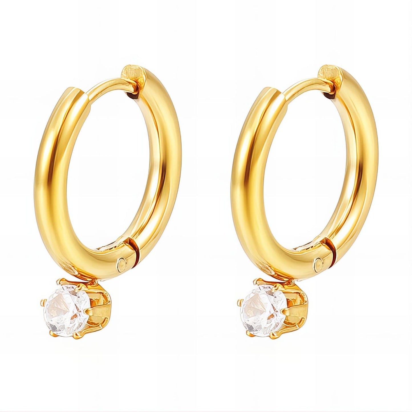 18K gold plated Stainless steel earrings,