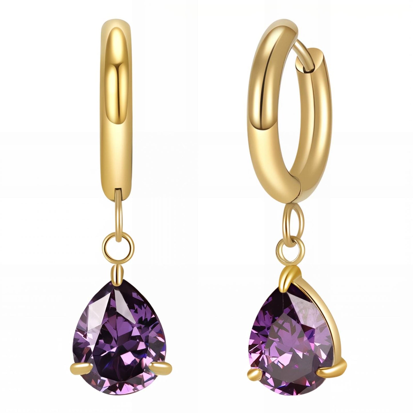 18K gold plated Stainless steel earrings,