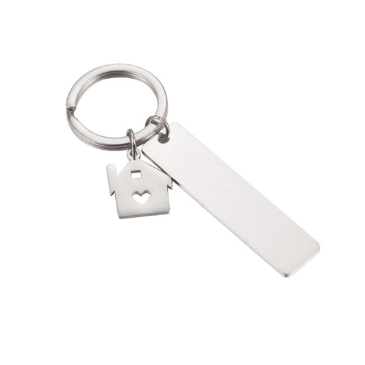 Personalized House Keychain - Engrave Your Address, Name, or Special Message