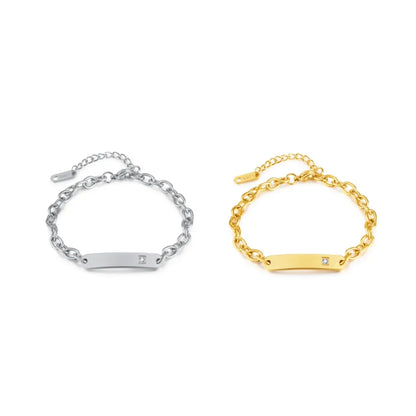 ✨ Pulsera de barra de acero inoxidable