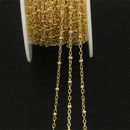 Dainty Satellite Chain – 14K Gold-Filled Permanent Bracelet