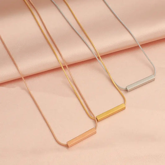 Personalized Bar Necklace