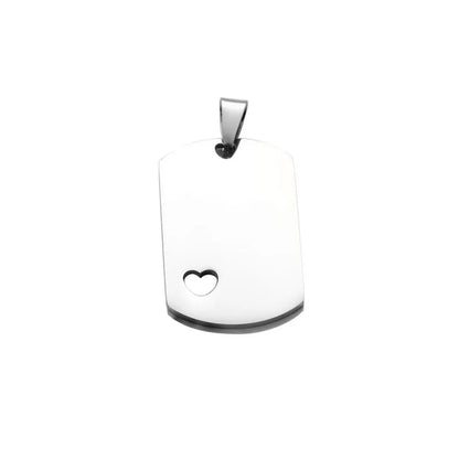 Etiquetas para perros en blanco en plata, oro, oro rosa, negro y azul (24 mm x 40 mm) - Acero inoxidable