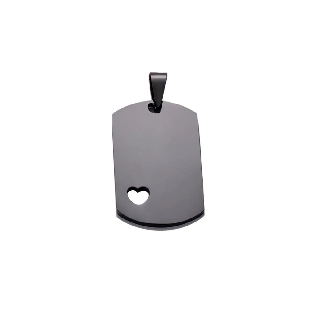 Blank Dog Tags in Silver, Gold, Rose Gold, Black, Blue (24mm x 40mm) - Stainless Steel