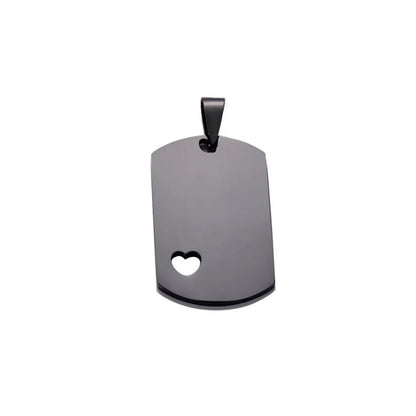 Etiquetas para perros en blanco en plata, oro, oro rosa, negro y azul (24 mm x 40 mm) - Acero inoxidable