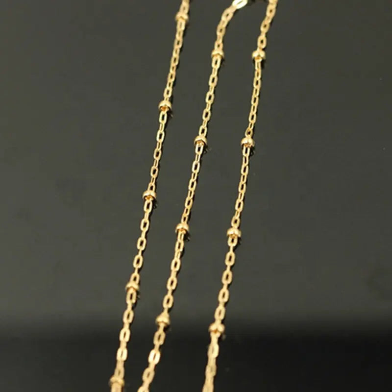 Dainty Satellite Chain – 14K Gold-Filled Permanent Bracelet