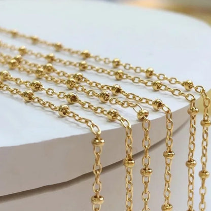 Dainty Satellite Chain – 14K Gold-Filled Permanent Bracelet