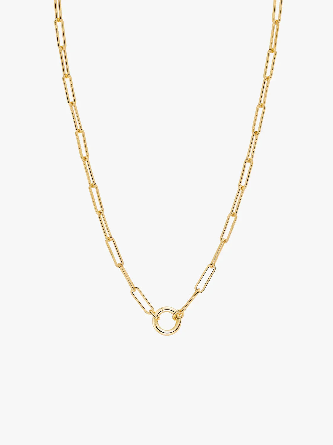Paperclip Single Charm Necklace