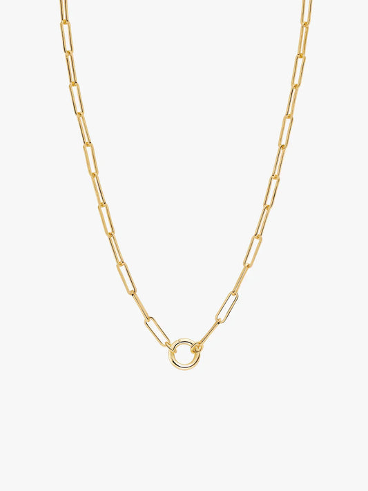 Paperclip Single Charm Necklace