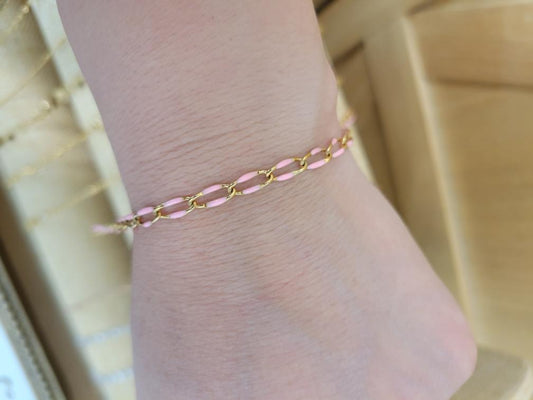 DIY Pink Enamel Semi-Permanent Bracelet Kit