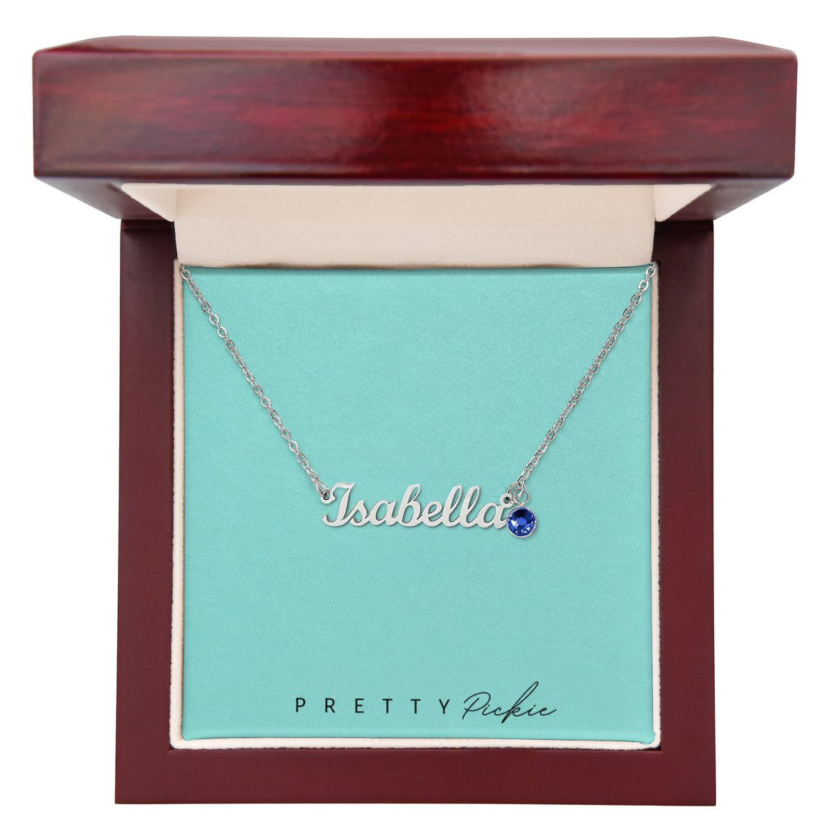 Personalized Name Necklace with Birthstone