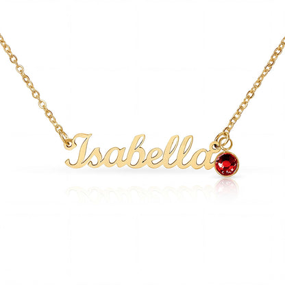 Personalized Name Necklace with Birthstone