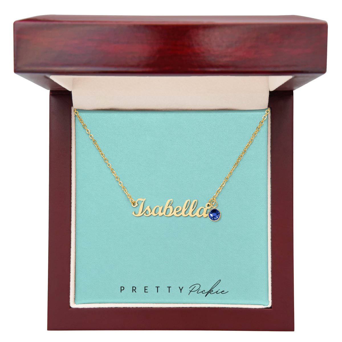 Personalized Name Necklace with Birthstone