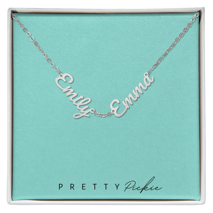 Personalized Multiple Name Necklace – 2 or 3 Names