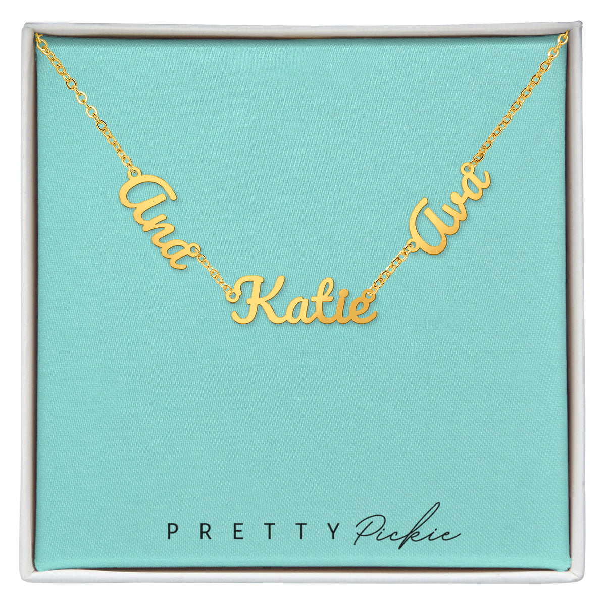 Personalized Multiple Name Necklace – 2 or 3 Names