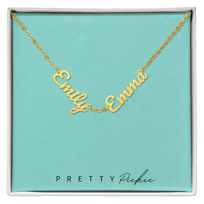 Personalized Multiple Name Necklace – 2 or 3 Names