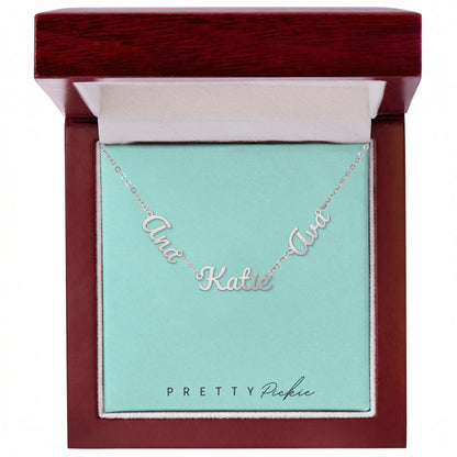 Personalized Multiple Name Necklace – 2 or 3 Names