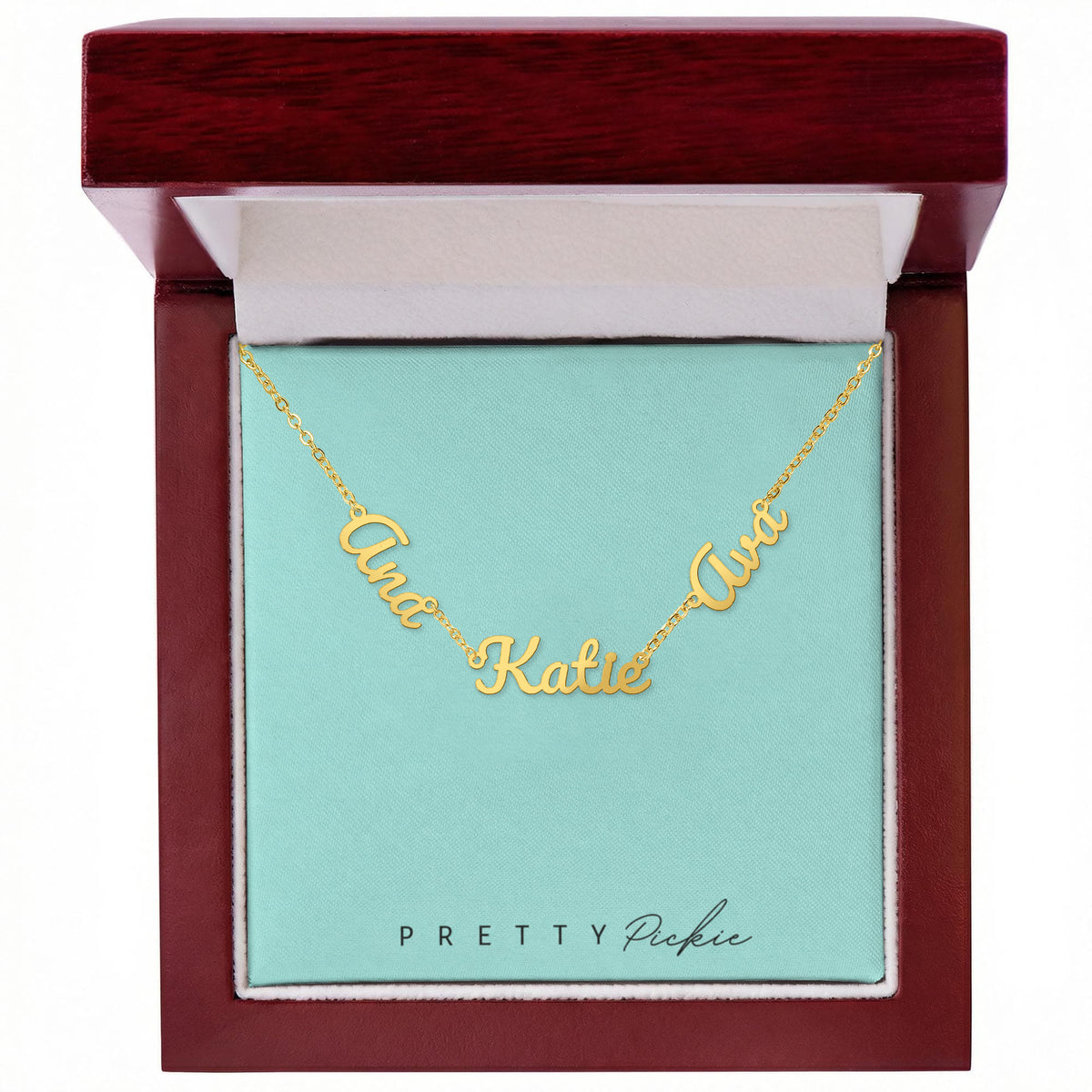 Personalized Multiple Name Necklace – 2 or 3 Names