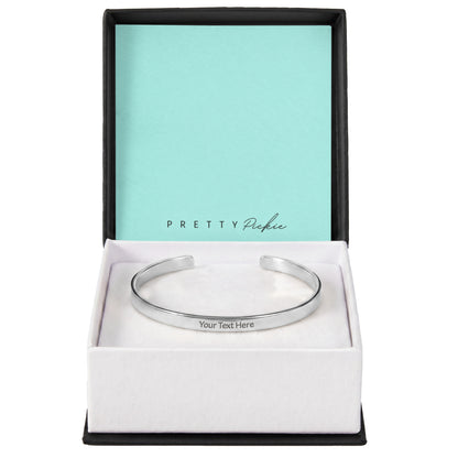 Engraved Cuff Bracelet, Up to 100 Characters