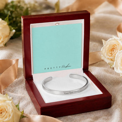 Engraved Cuff Bracelet, Up to 100 Characters