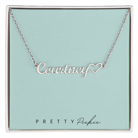 Personalized Heart Name Necklace