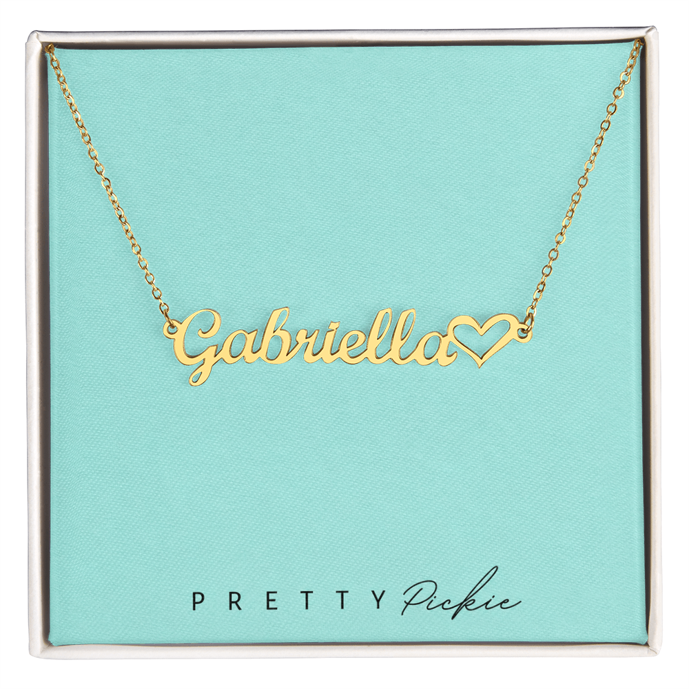 Heart Name Necklace
