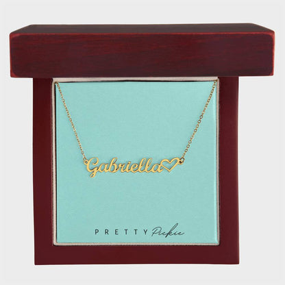 Heart Name Necklace
