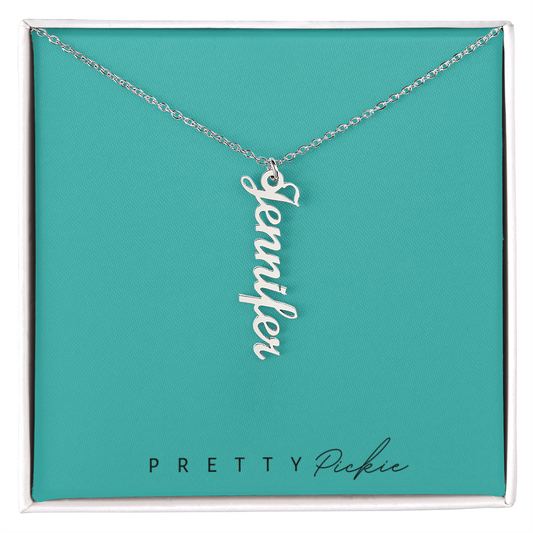 Sweet Stacks Vertical Name Necklace – Keep 'Em Close