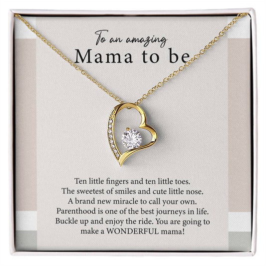 Mama's Miracle: Personalized Mama-to-Be Necklace