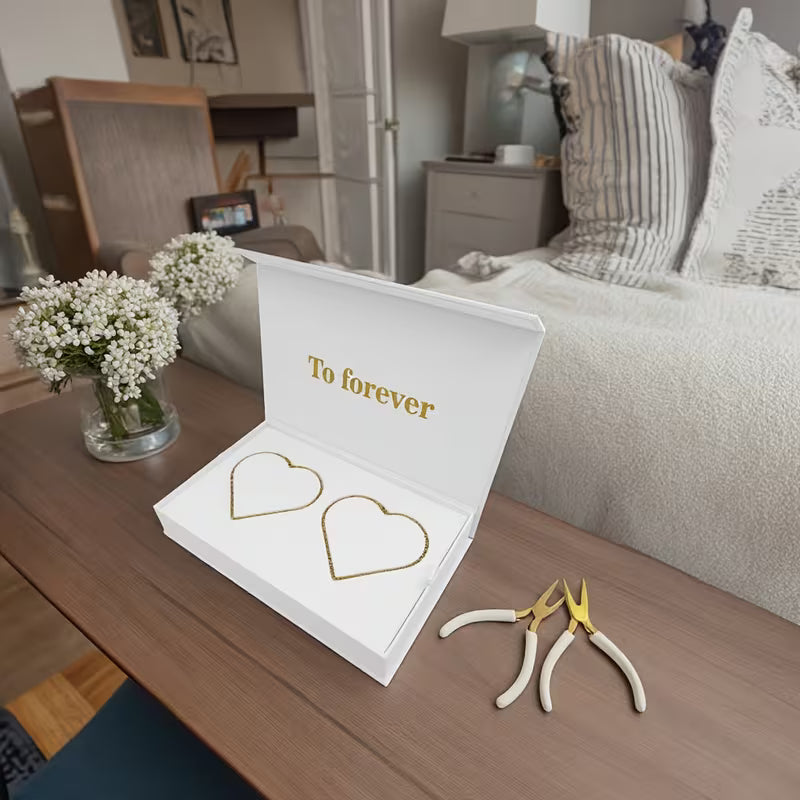 Kit de joyería permanente Forever Link DIY: oro y plata de 18 quilates