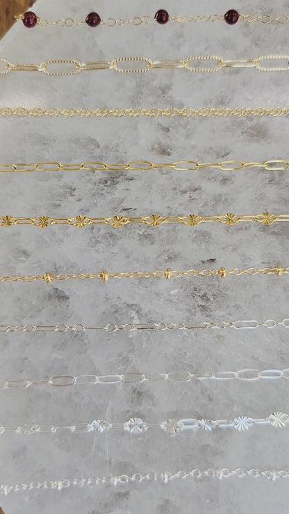 Permanent Jewelry Chain Starter Kit | 10 Curated Chains in 14K Gold Filled & Sterling Silver