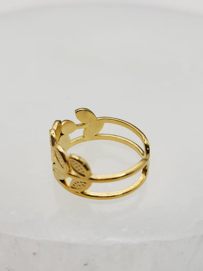 Brazalete Rama de Olivo – Oro de 18 quilates inspirado en la naturaleza