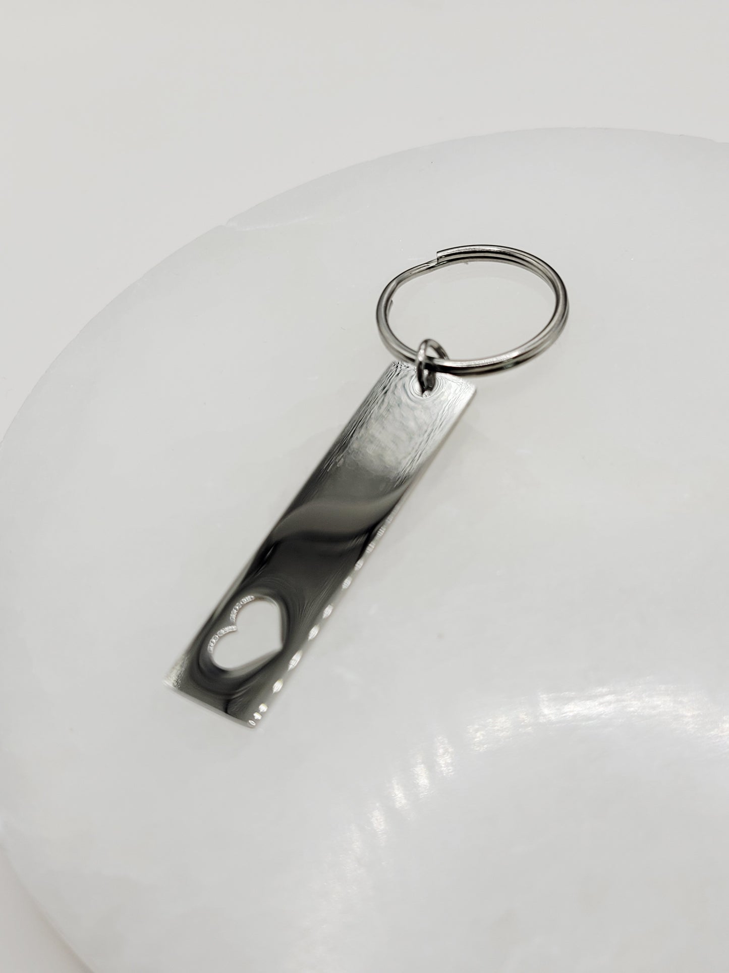 Personalized Mini Heart Keychain